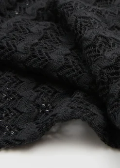 Apen Tie-Back Pointelle Strikket Kjole