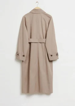Avslappet Mellomlang Trenchcoat