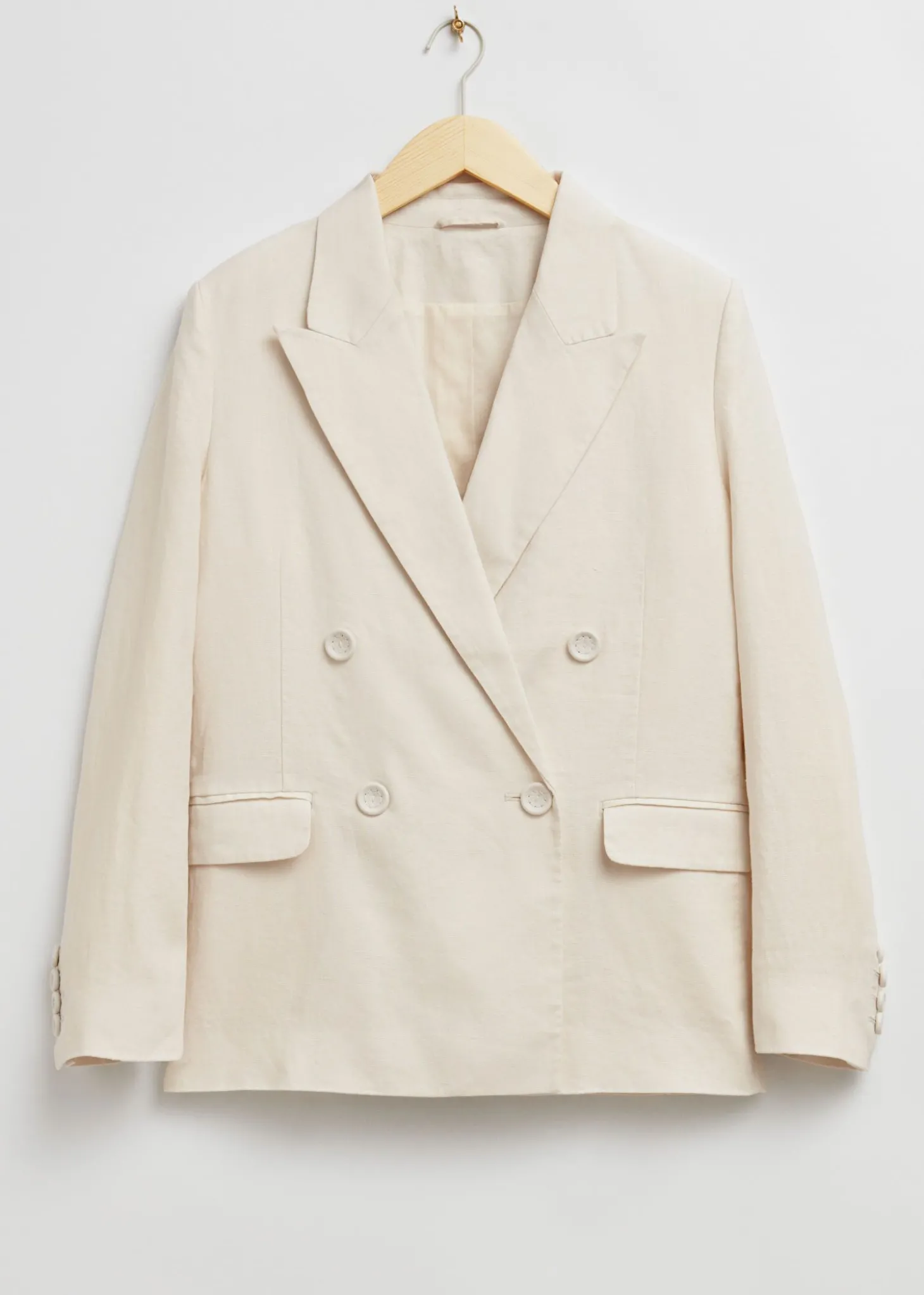 Avslappet Passform Dobbeltspent Skreddersydd Blazer