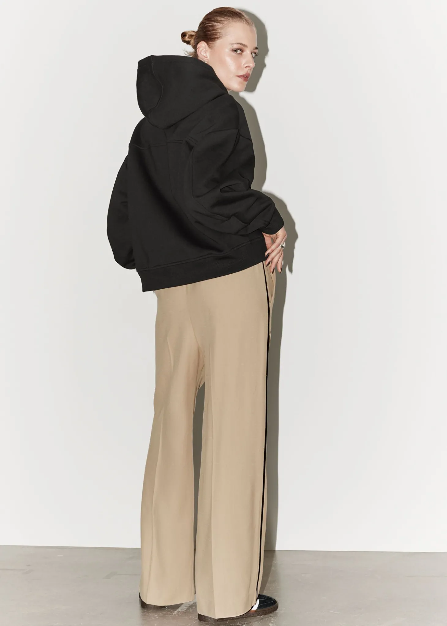 Avslappet Press-Crease-Bukse