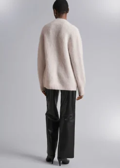 Avslappet Strikket Cardigan