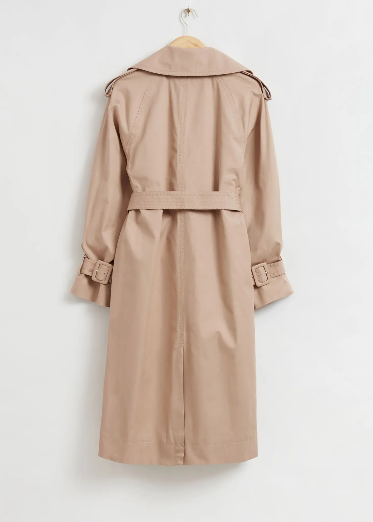 Avslappet Trenchcoat Med Lang Passform