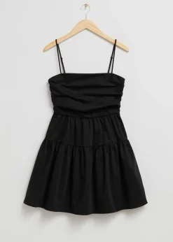 Babydoll Plissert Bodice Dress