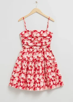 Babydoll Plissert Bodice Dress