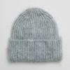 Beanie Med Borstet Mohair-Blanding