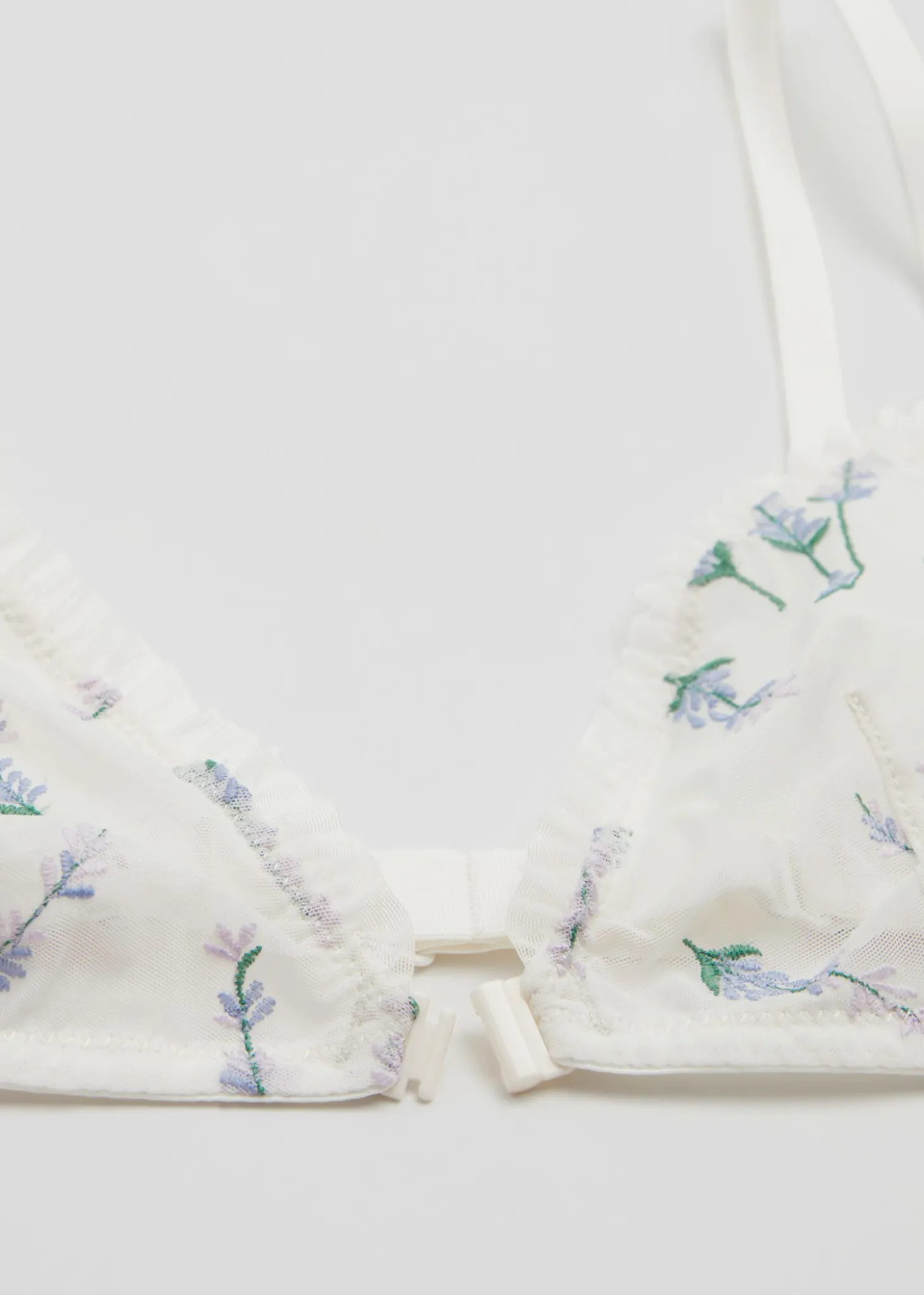 Blomsterbrodert Myk Bh
