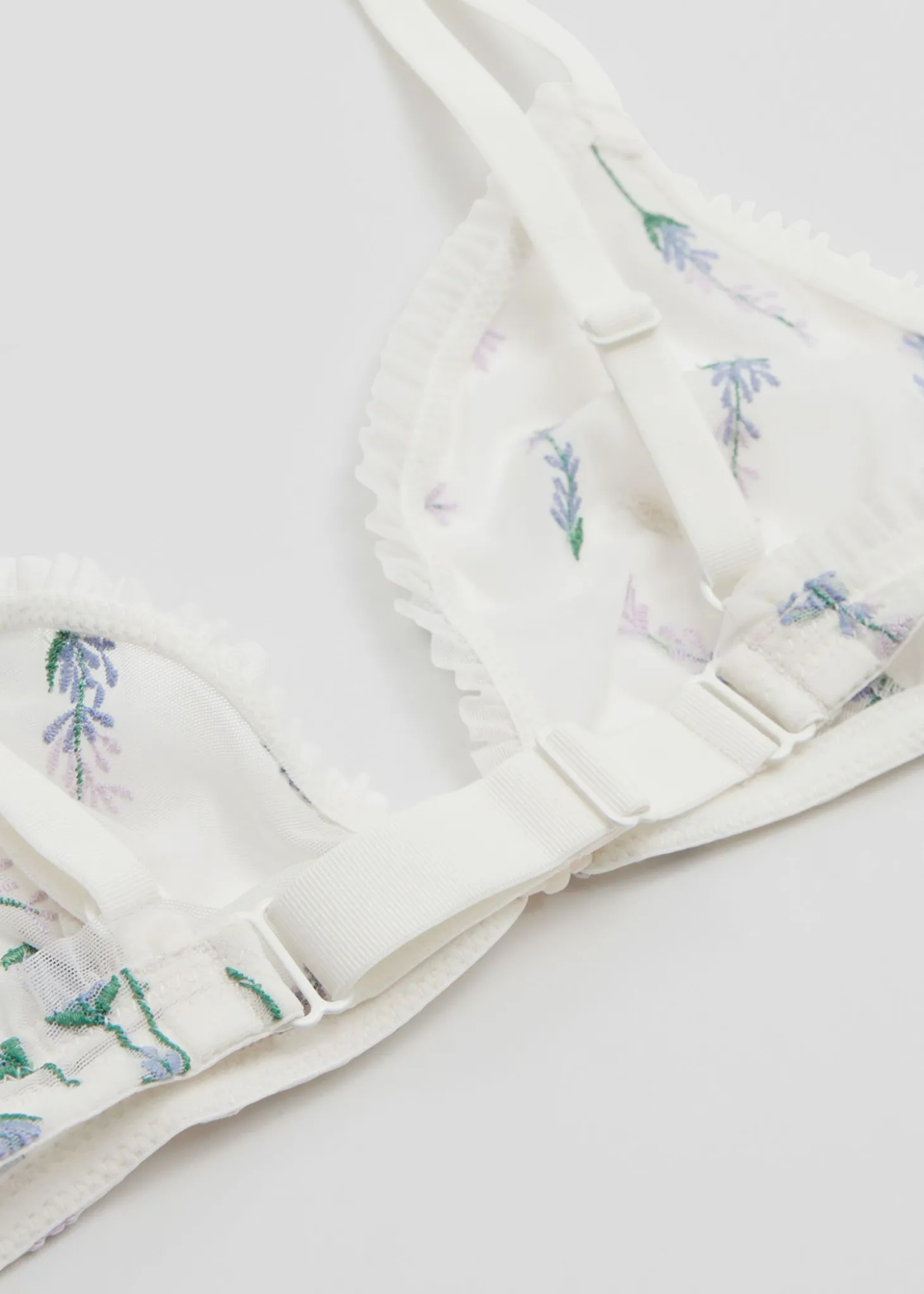 Blomsterbrodert Myk Bh