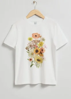 Blomstret T-Skjørte