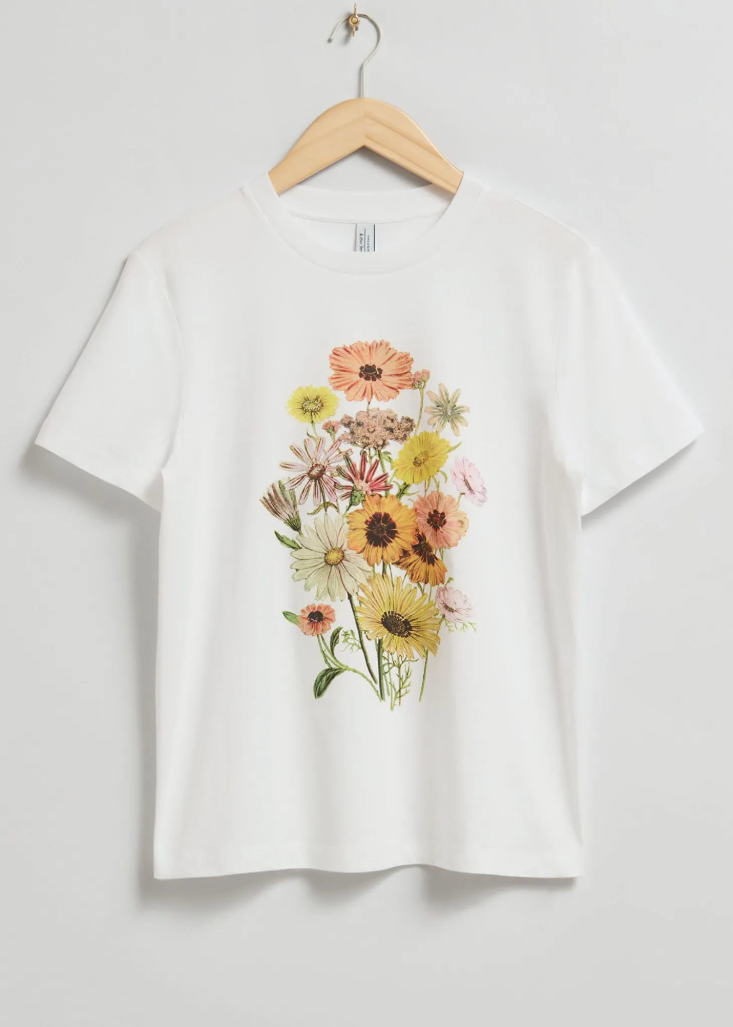 Blomstret T-Skjørte