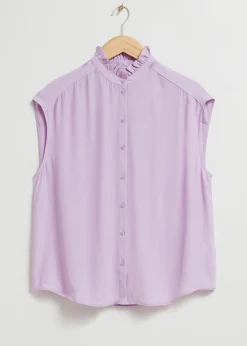 Bluse Med Volang