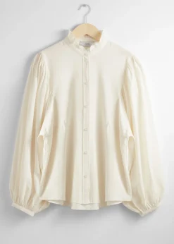 Bluse Med Volangkrage