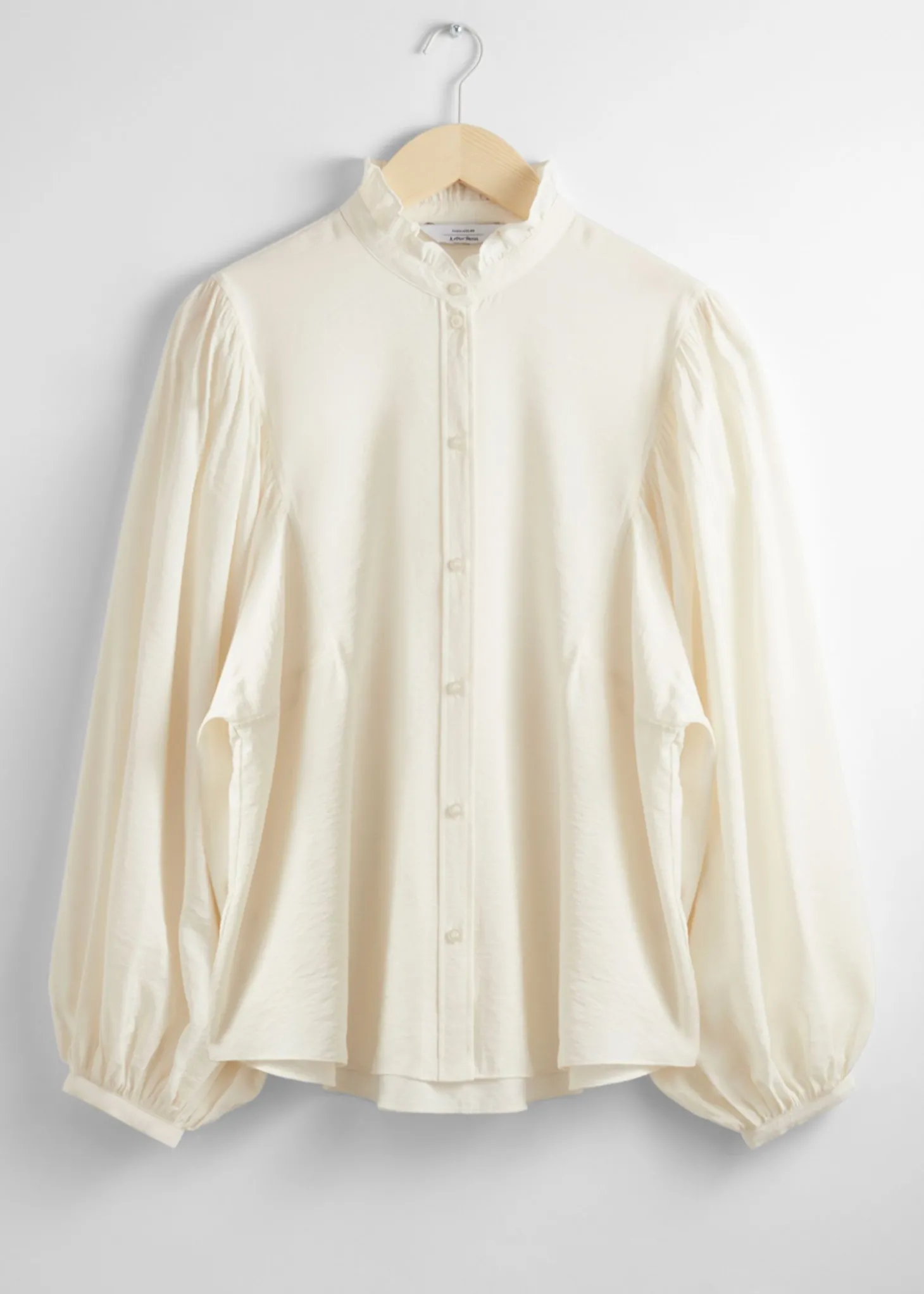 Bluse Med Volangkrage