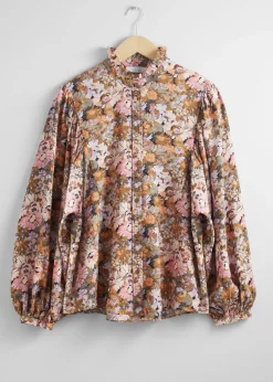 Bluse Med Volangkrage