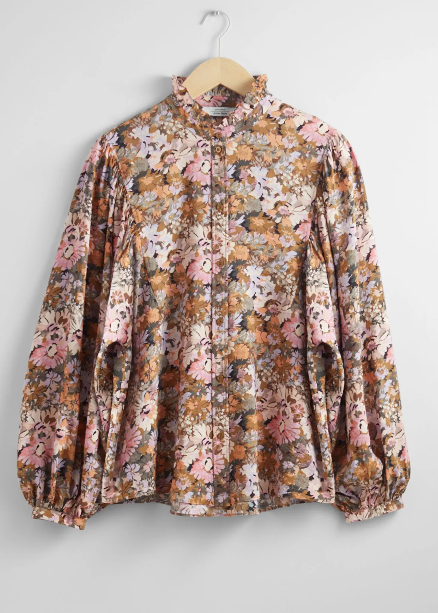 Bluse Med Volangkrage