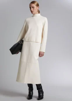 Boxy Turtleneck Strikket Genser