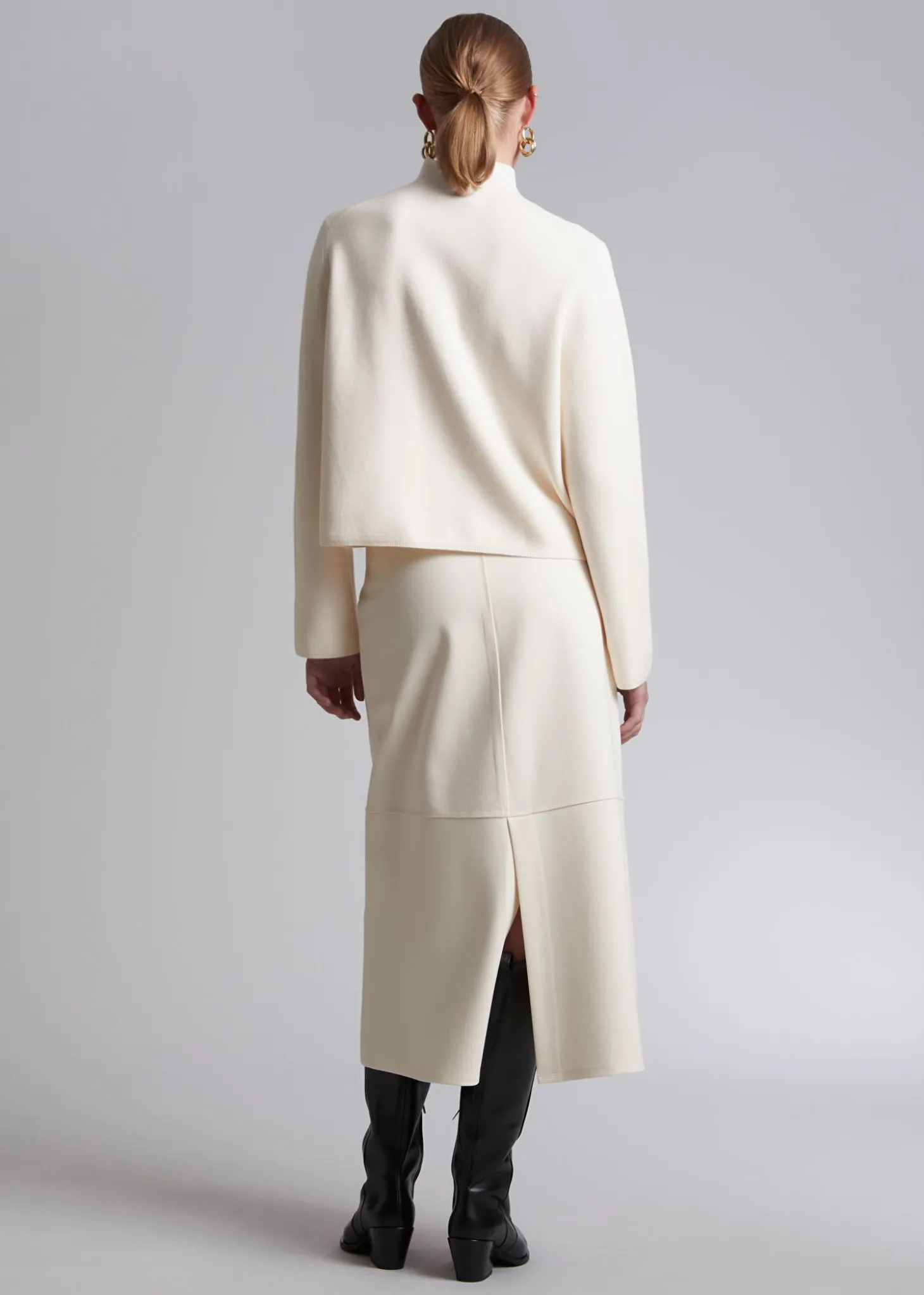 Boxy Turtleneck Strikket Genser