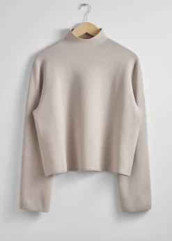 Boxy Turtleneck Strikket Genser