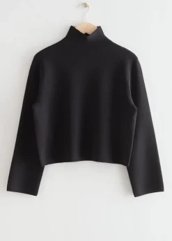 Boxy Turtleneck Strikket Genser