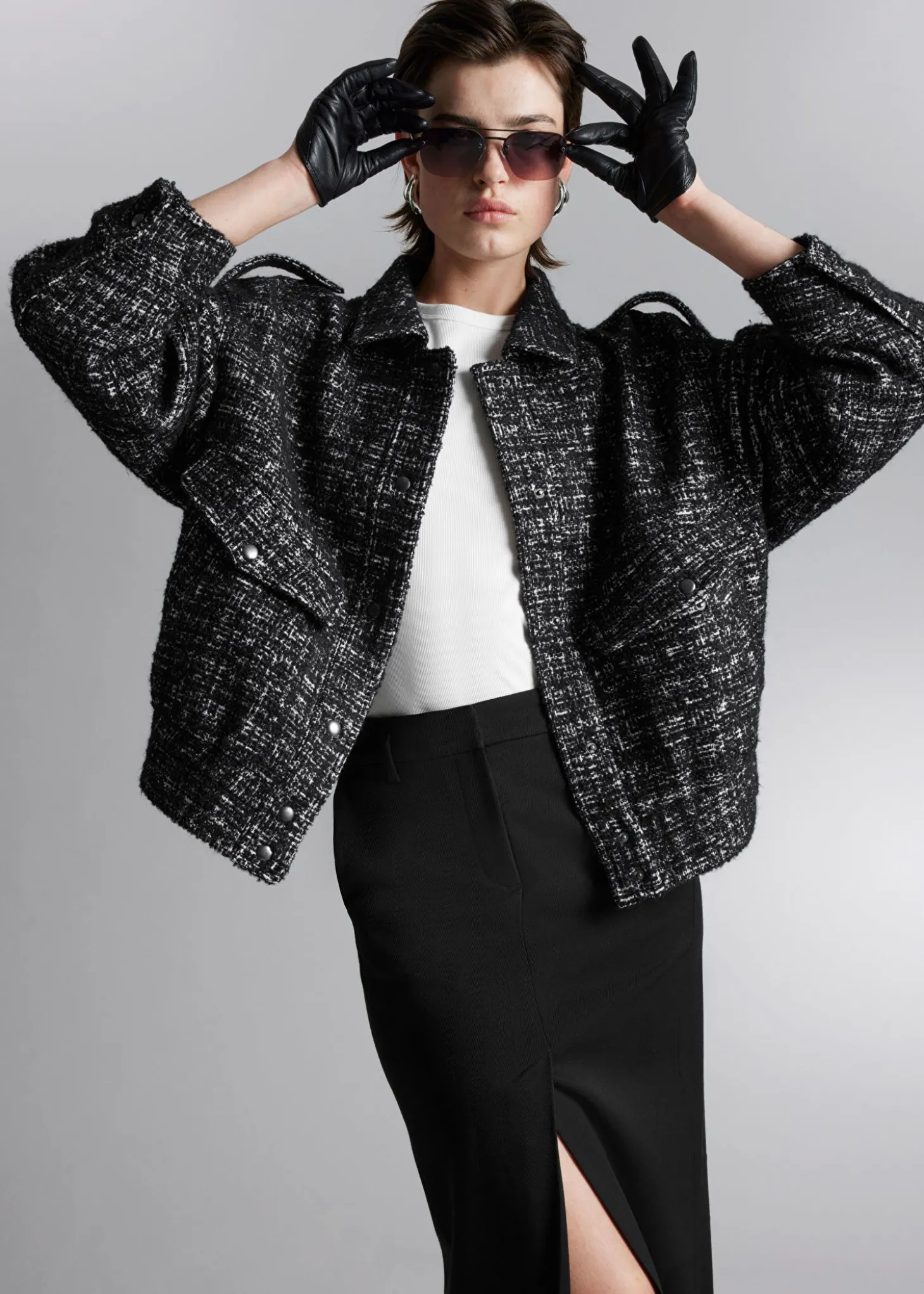 Boxy Tweed-Jakke