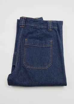 Brede Jeans Med Hoy Midje