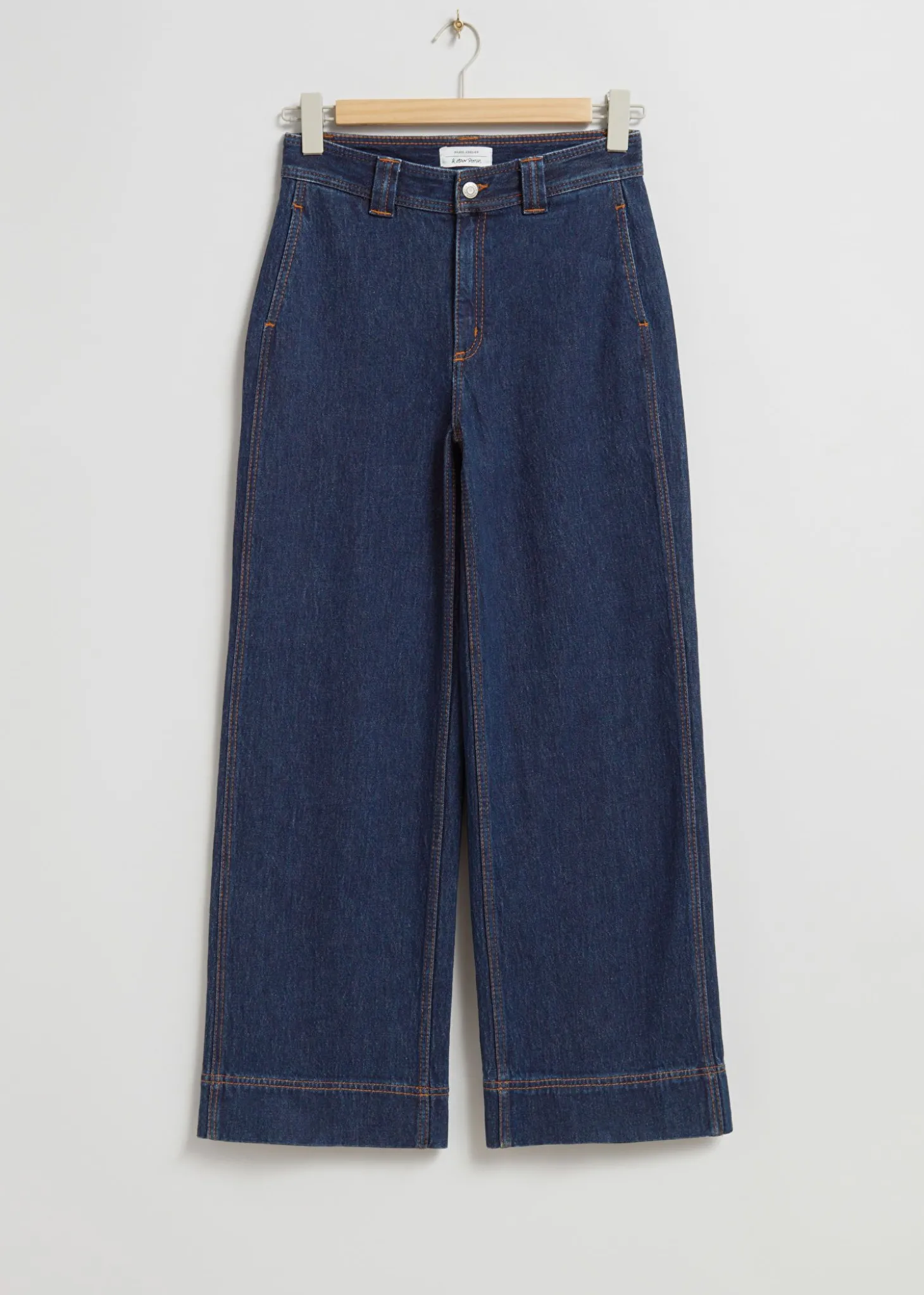 Brede Jeans Med Hoy Midje
