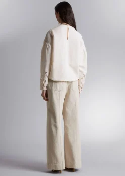 Broderie Anglaise Bluse
