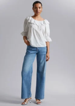 Brodert Bluse