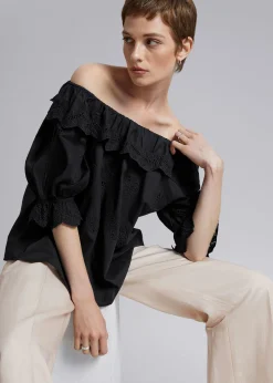 Brodert Bluse