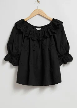 Brodert Bluse