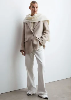 Cashmere Strikket Skjerf