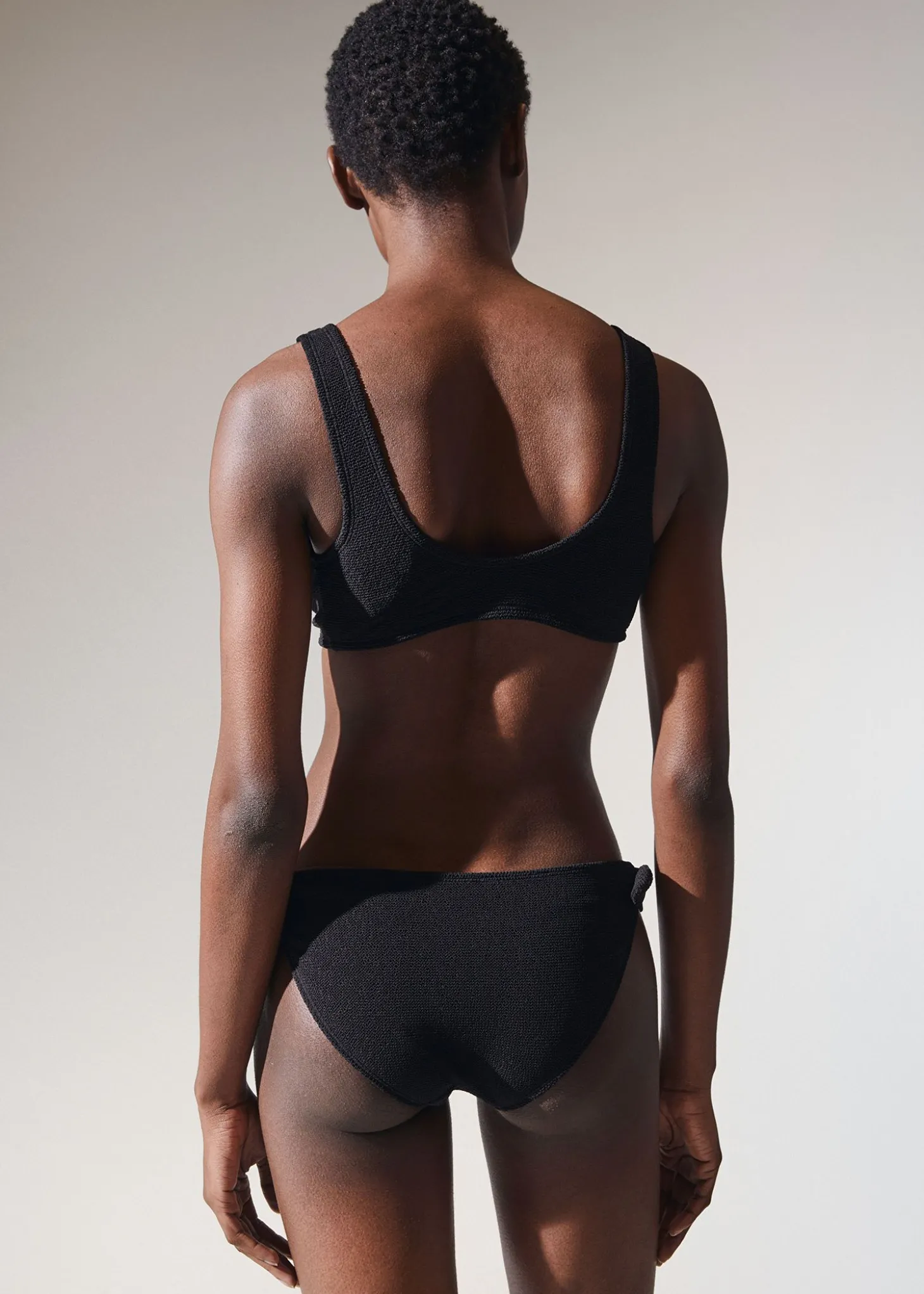 Crepe Knot Tie Bikinitopp