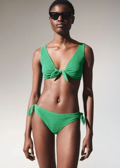 Crepe Knot Tie Bikinitruse