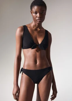 Crepe Knot Tie Bikinitruse