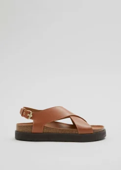 Criss-Cross Skinnsandaler