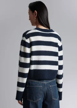 Cropped Knit Cardigan