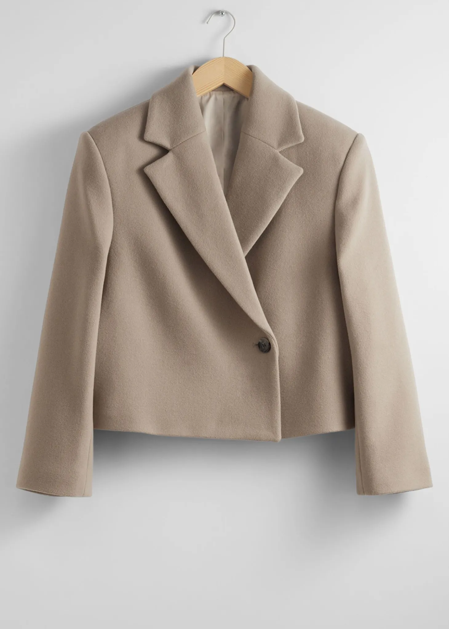 Cropped Wool Blazer