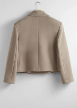 Cropped Wool Blazer