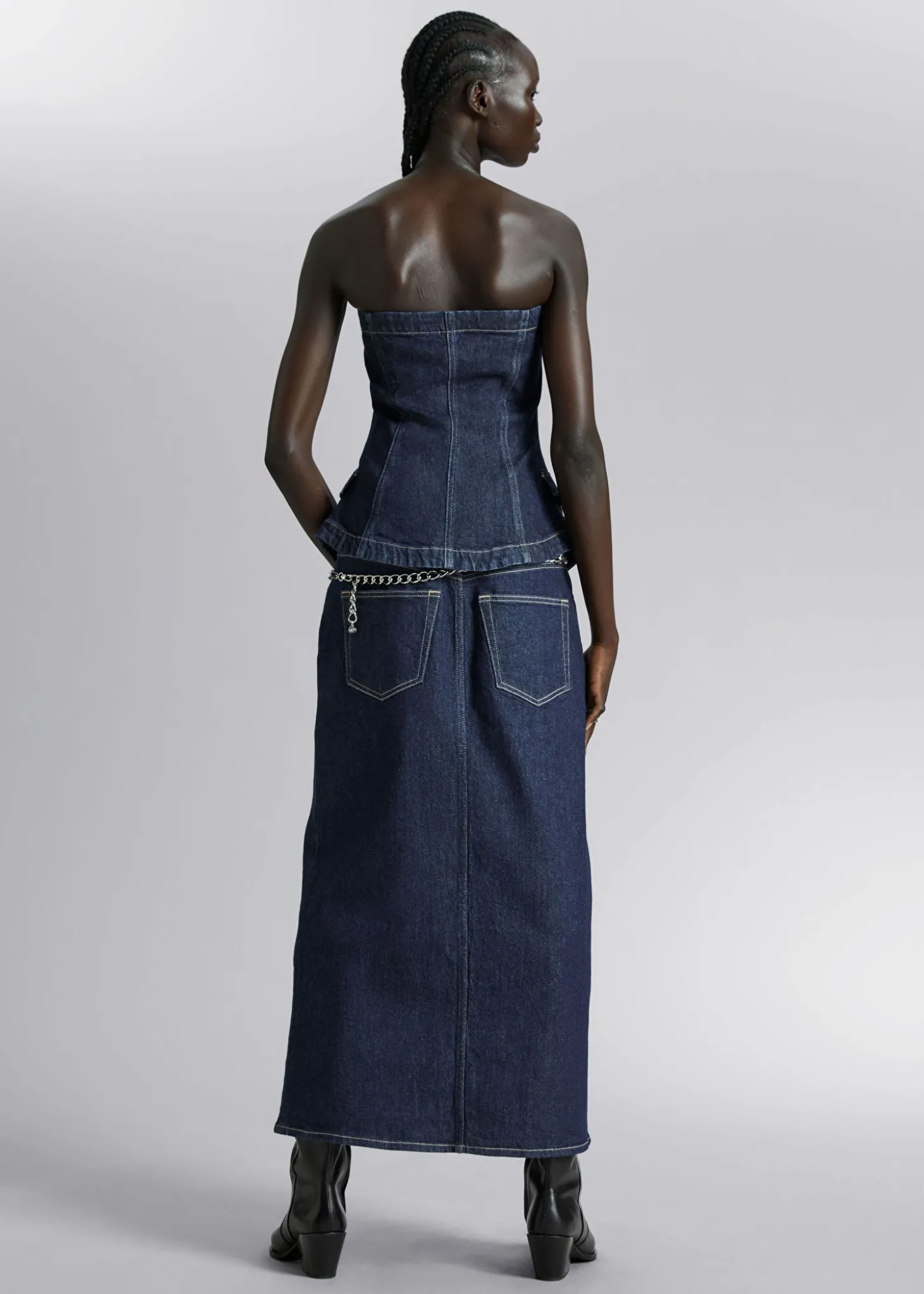 Denim Tube Topp