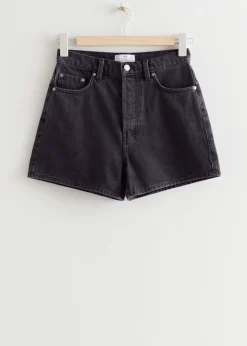 Denimshorts Med Hoy Midje