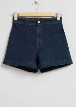 Denimshorts Med Hoy Midje