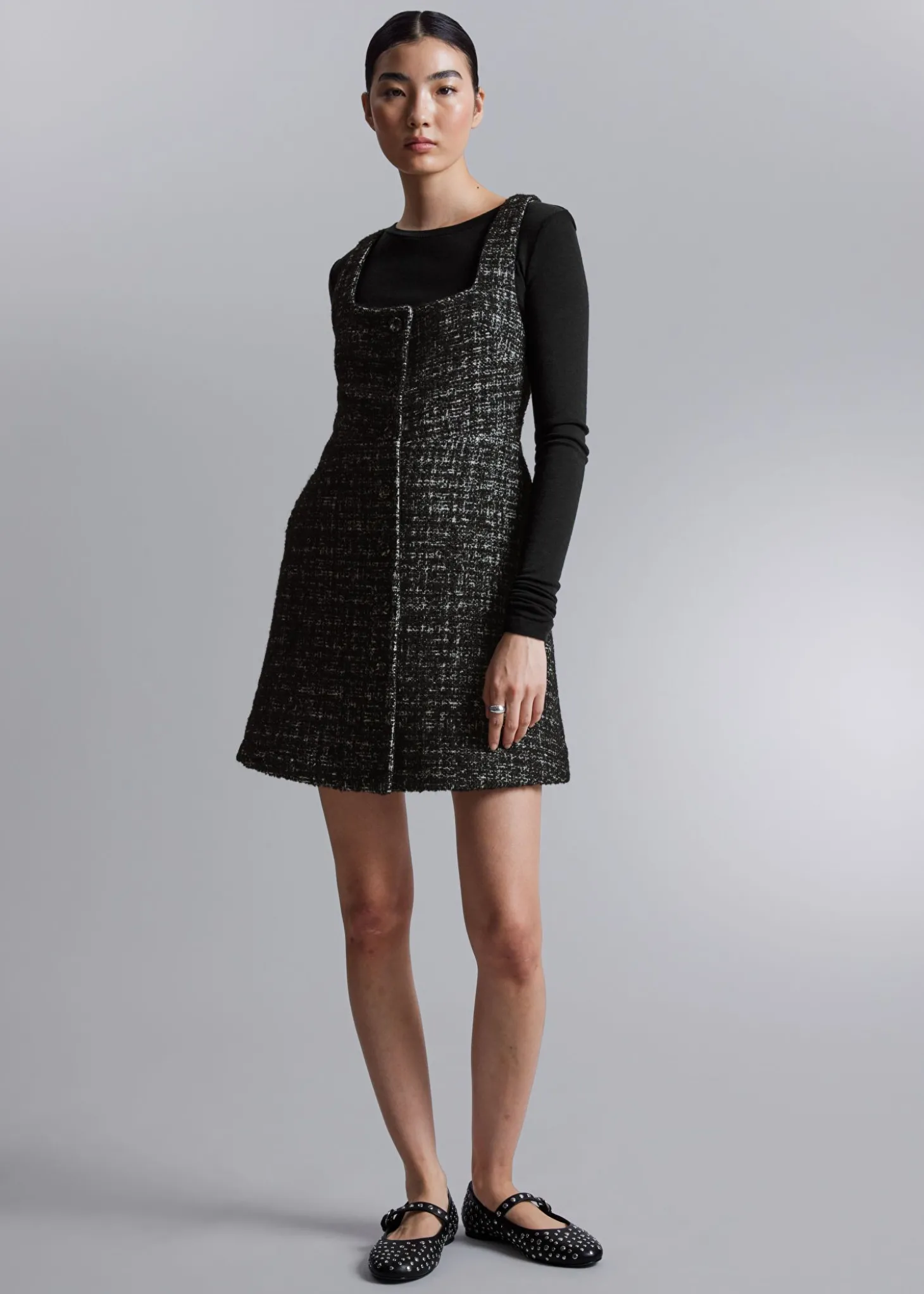 Ermelos Tweed Minikjole