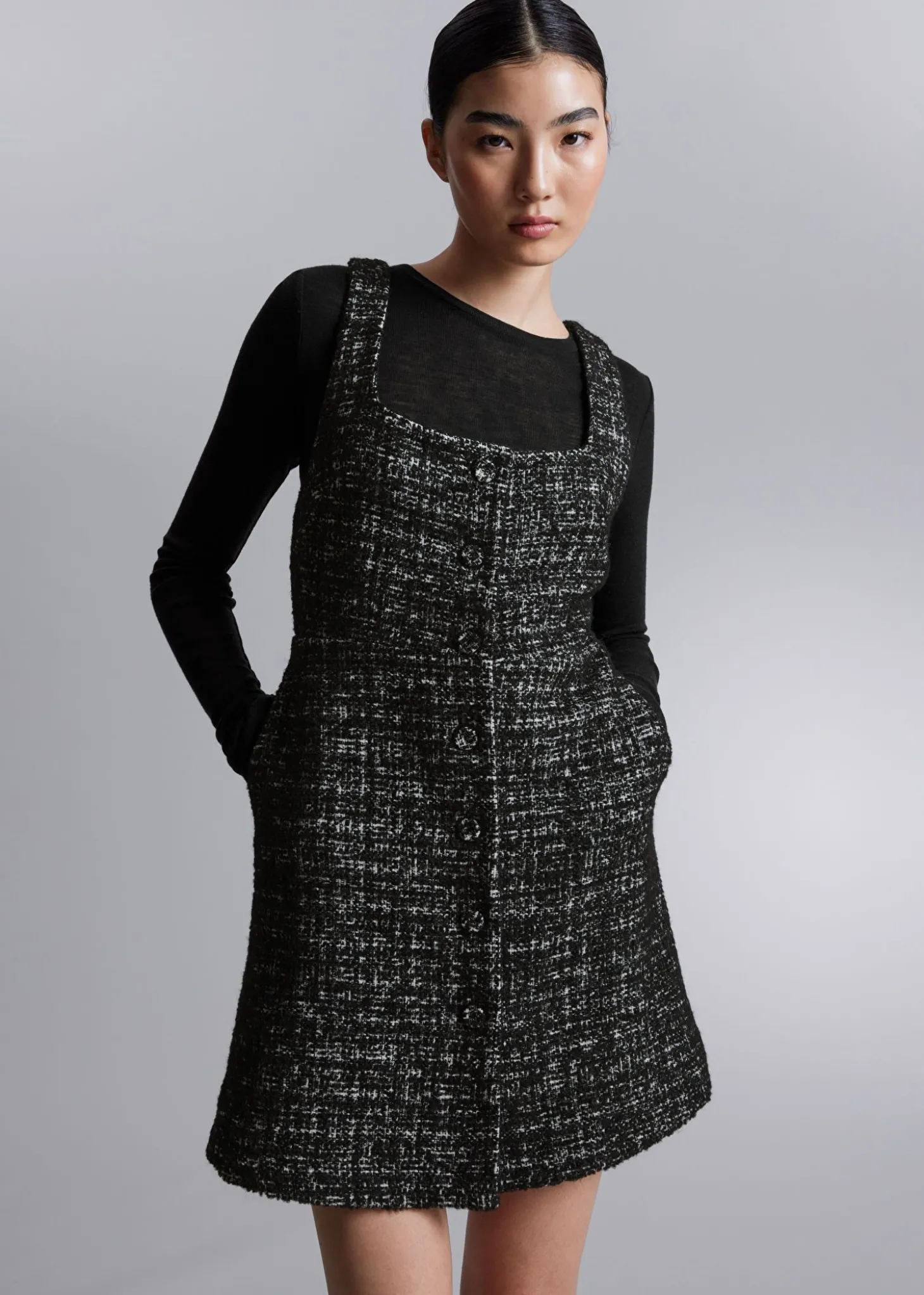Ermelos Tweed Minikjole