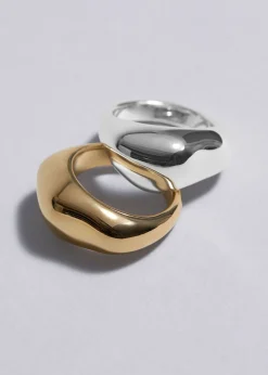 Fet Skulpturell Ring