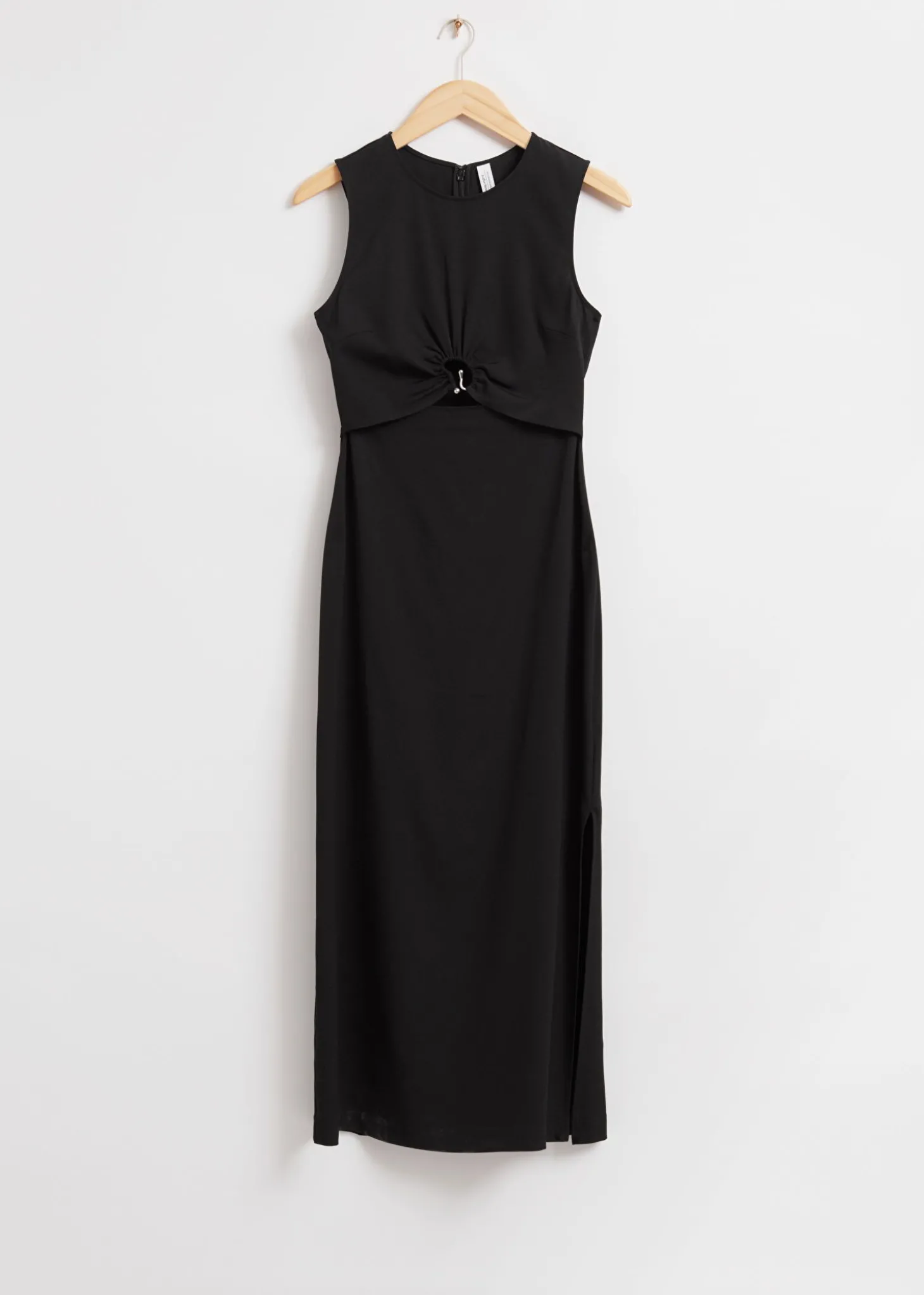 Fitted Metal Hook Detail Dress