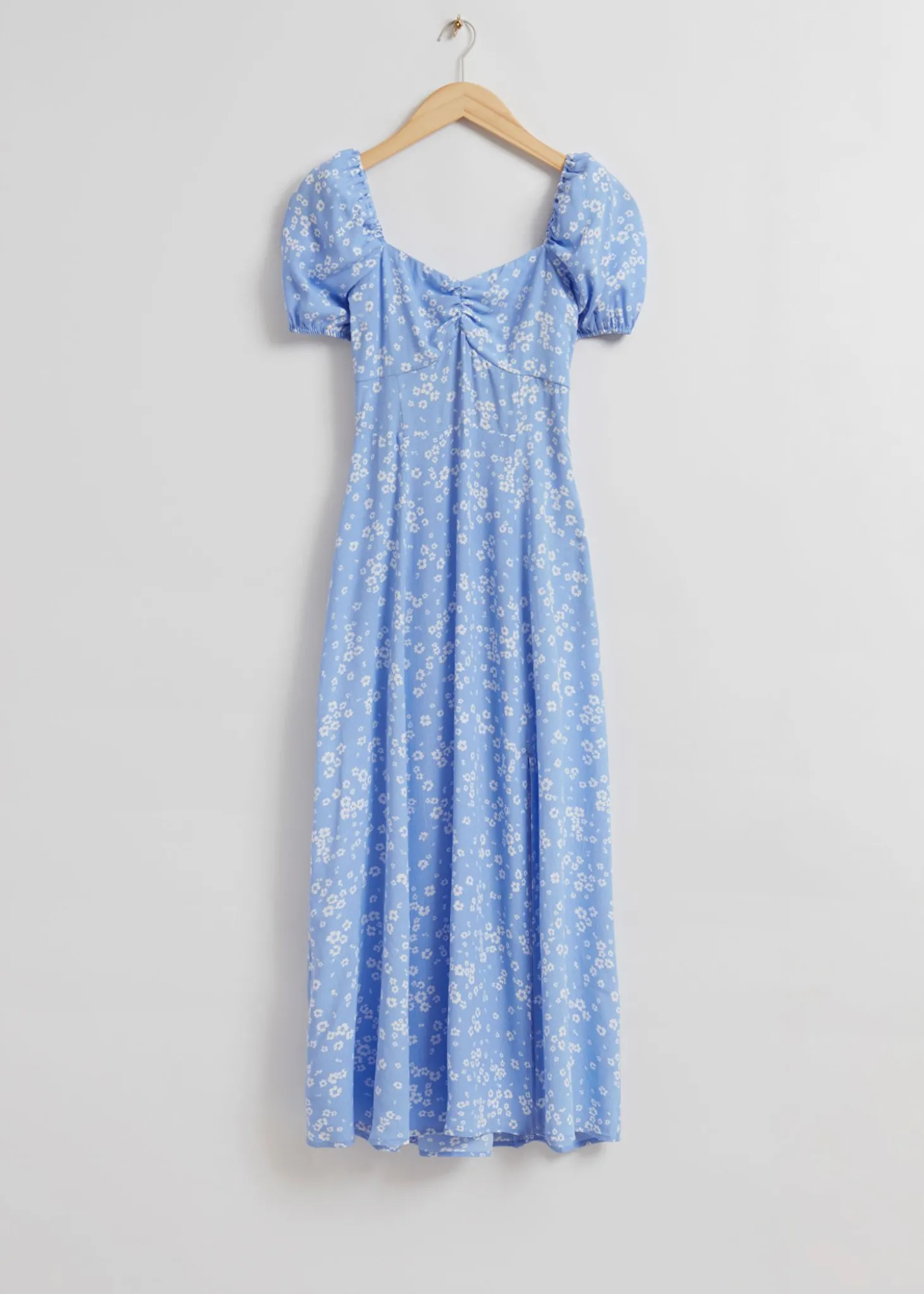 Flowy Puffermet Midikjole