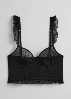 Frilled Star-Motif Bustier