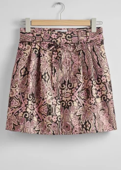 Glitter Jacquard MiniSkjørt