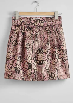 Glitter Jacquard MiniSkjørt