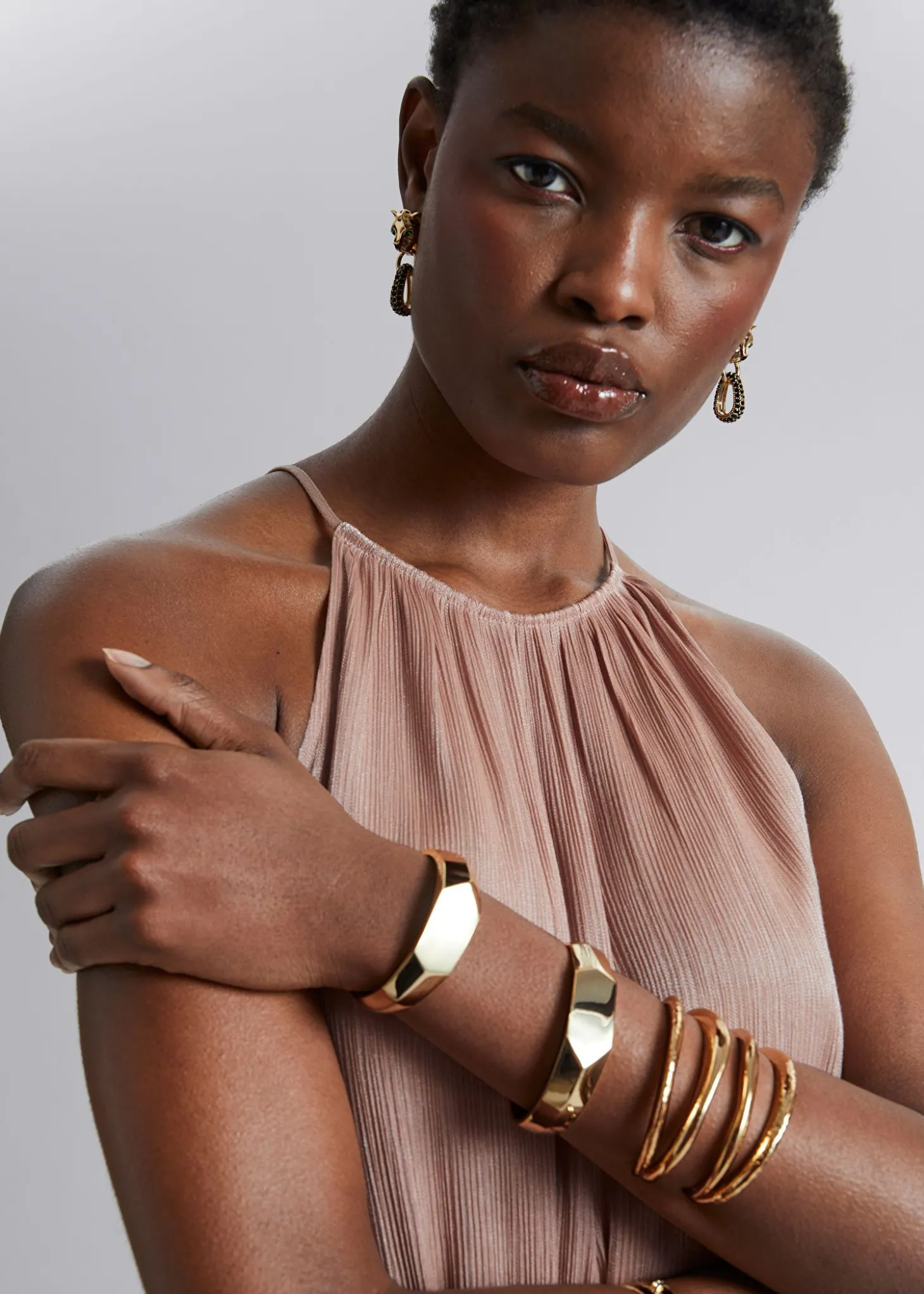 Halterneck Jumpsuit Med Belte