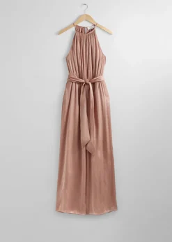 Halterneck Jumpsuit Med Belte